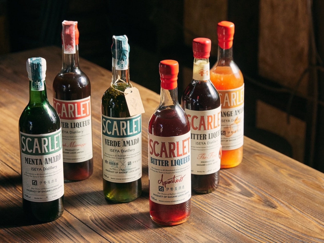 バーですっかりおなじみの国産アマーロ「SCARLET」。新作をお楽しみに！