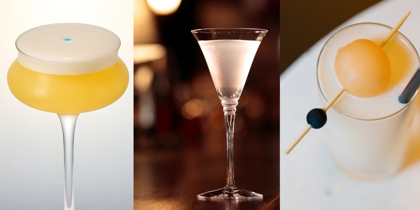 左から、Grace Dew グレイス デュー（加藤晋悟さん / THE SAILING BAR / 現在Zentis Osaka UPSTAIRZ）、N/A Aviation N/A アヴィエーション（後藤啓輔さん / Bar K-9）、Coa De Jima コア・デ・ヒマ（Eavesdrop Bar Team／イーヴスドロップ・バー・チーム / Eavesdrop）