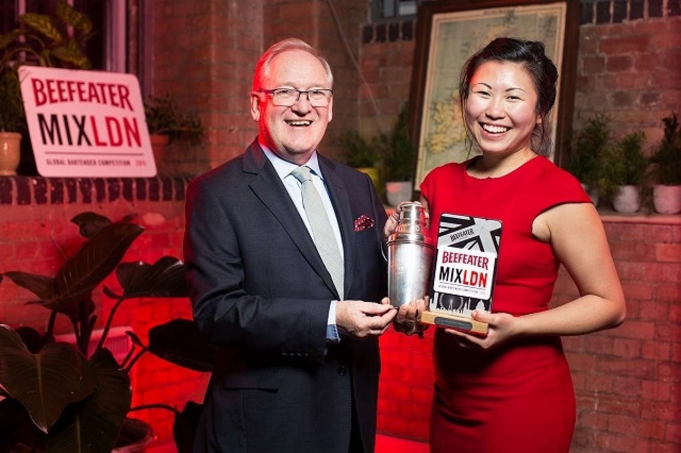 BEEFEATER MIXLDN 2015世界大会優勝者のカナダ代表Evelyn Chick氏。