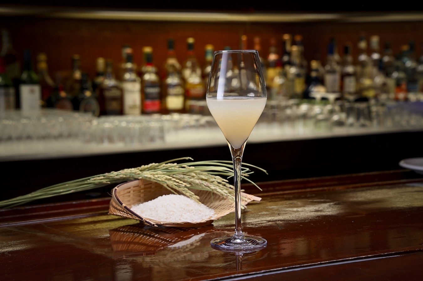 米焼酎をベースにしたベーシックカクテルのひとつ「Bei-lini」。