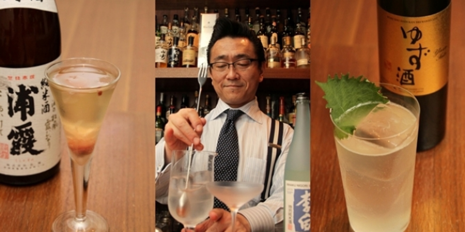 あの上野秀嗣氏が、
「7人のサムライカクテル」を披露！
