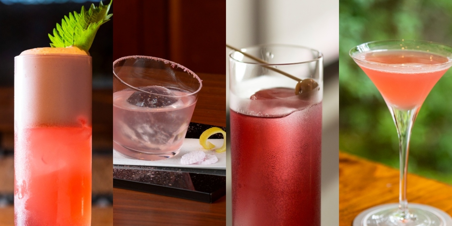 今月のカクテルテーマは「ピンク」
春の訪れを１杯に込めて！