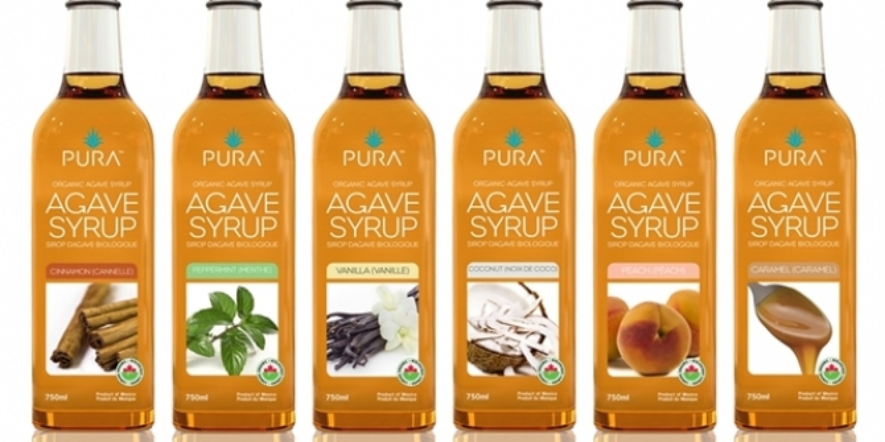 フレーバードアガベシロップ
「PURA™」全15種が日本初上陸！