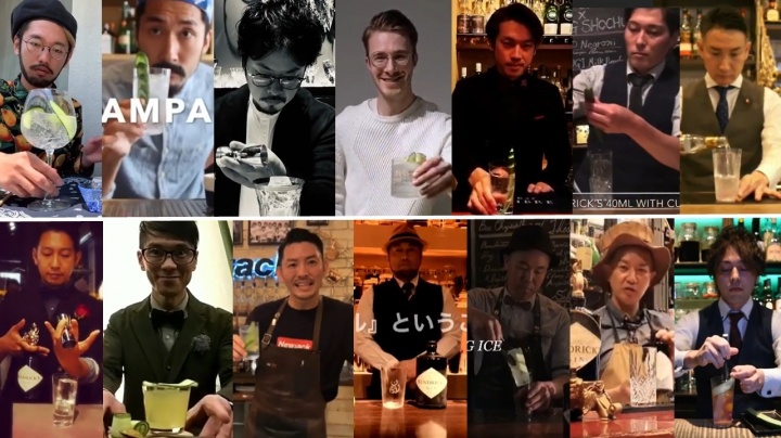 28人のバーテンダーが「ヘンドリックス」で競演
きゅうりを切る！飾る！食す！