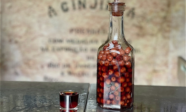 A big hit with drinkers around the world ginjinha, a traditional Portuguese liquor! 